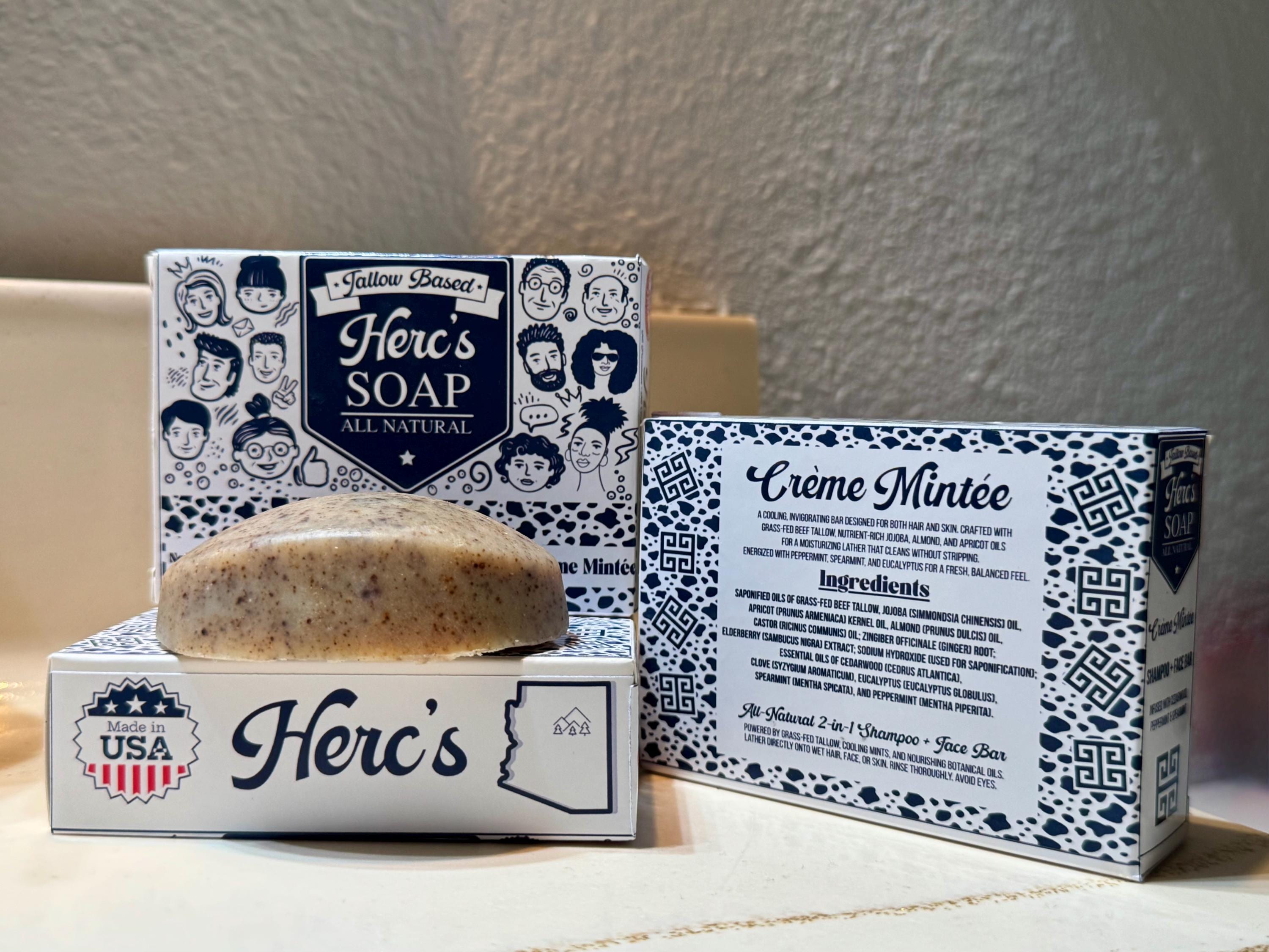 Shampoo & Face Beef Tallow Soap Bar