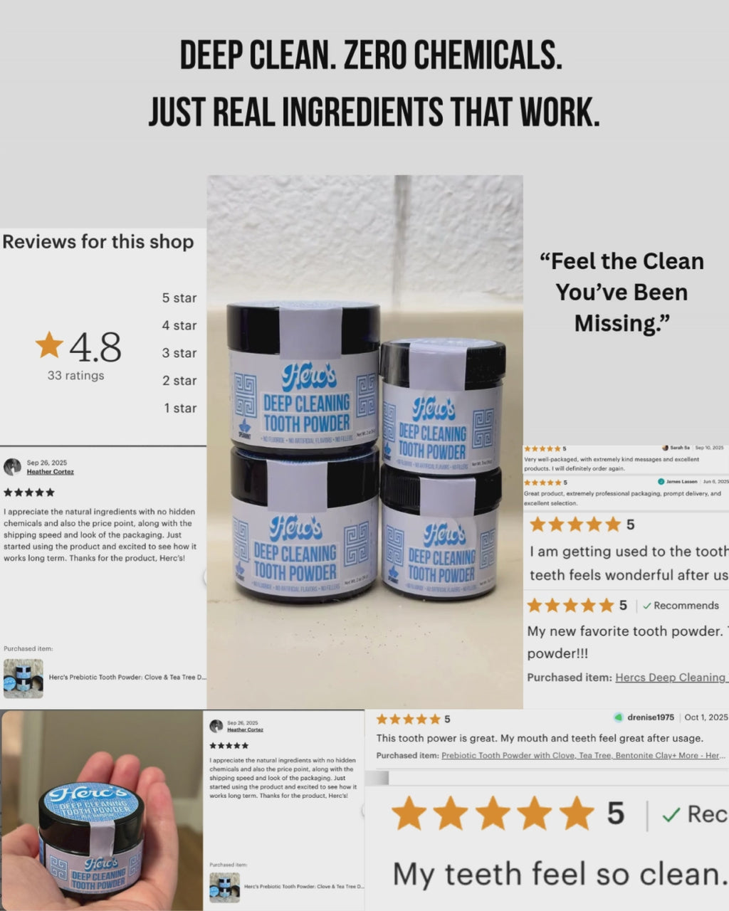 Deep Cleaning Tooth Powder