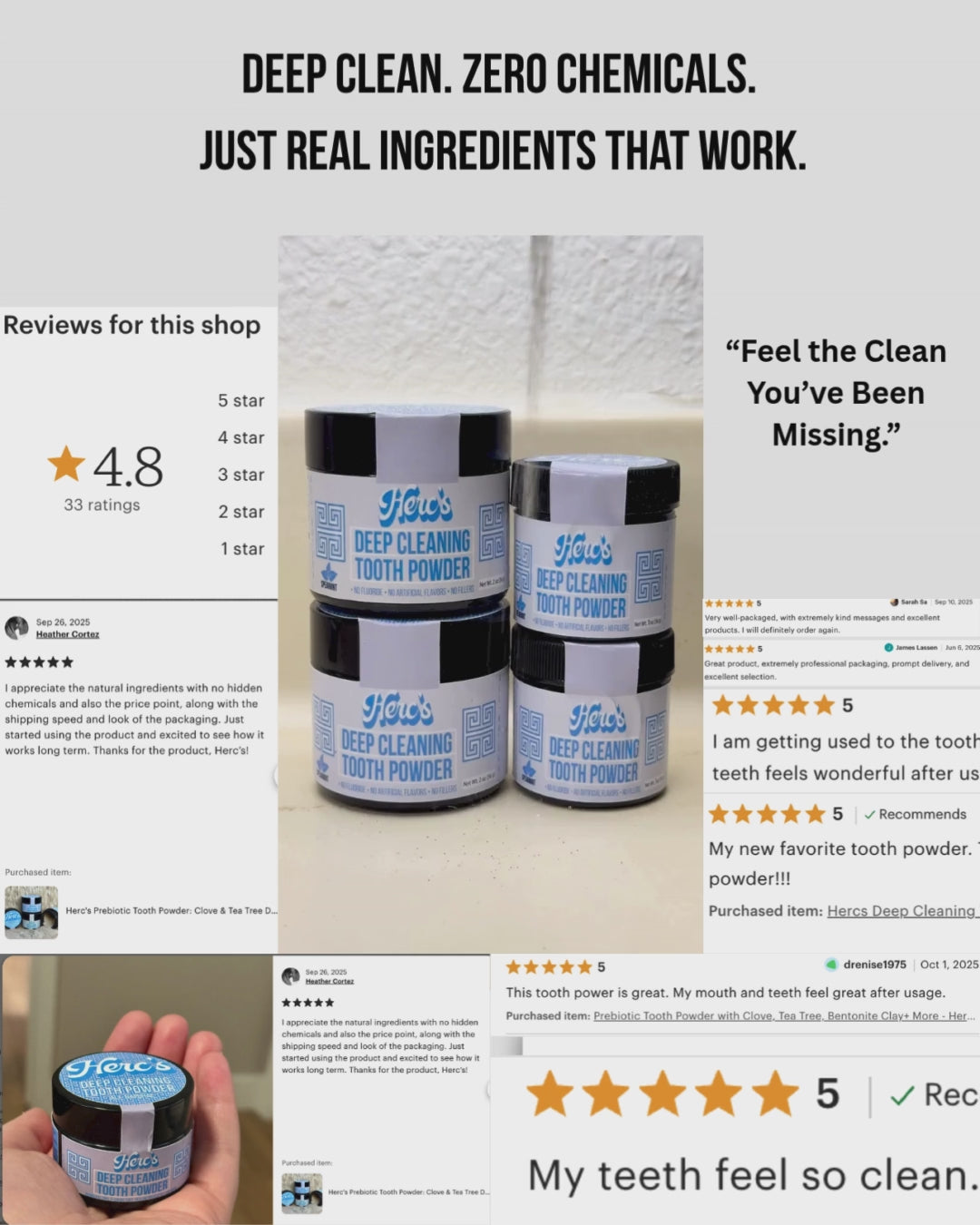 Deep Cleaning Tooth Powder